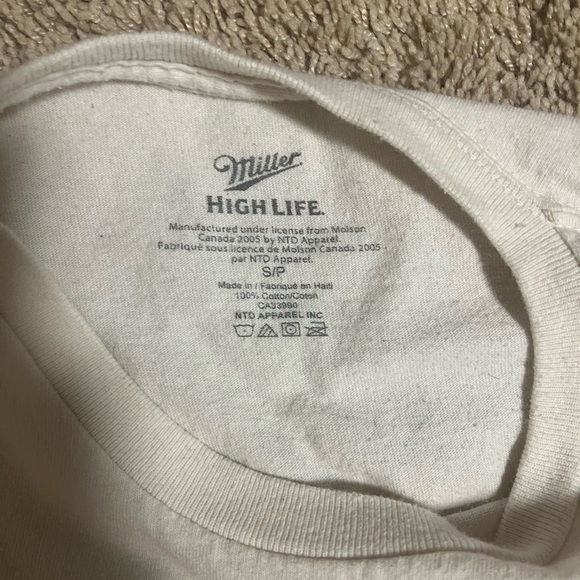 Miller High Life Racing Cream T-Shirt - Picture 3 of 3
